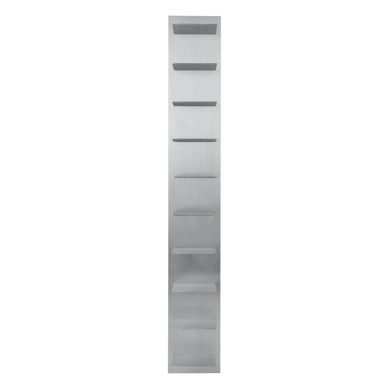 Ferm Living Lager wall shelf, tall, aluminium, extra image