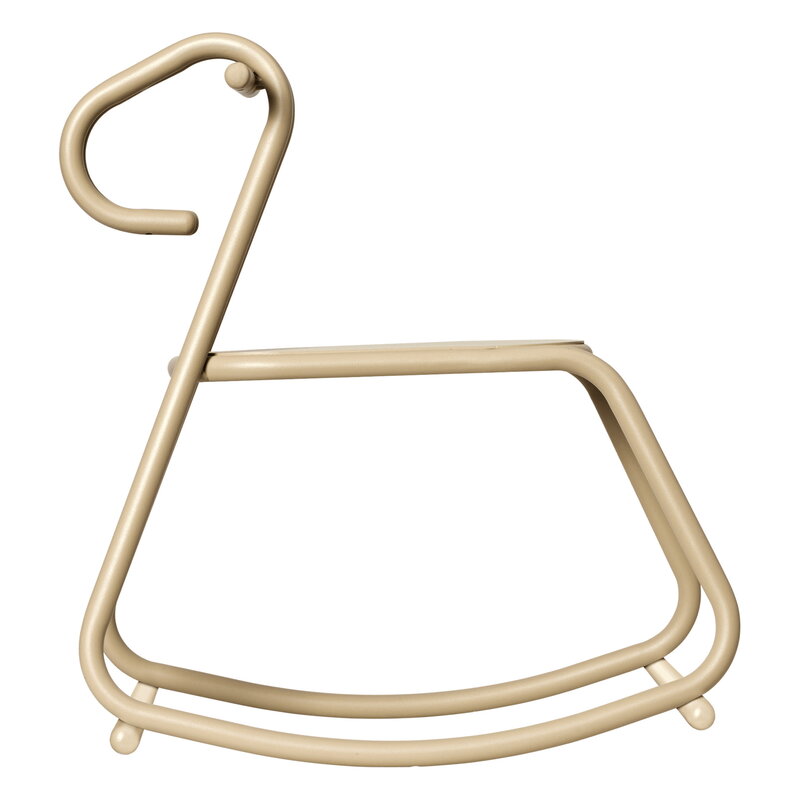 Ferm Living Lussi caballo mecedora, cashmere, imagen extra