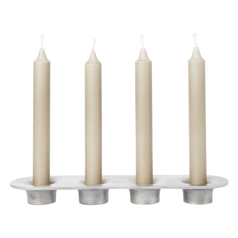 Ferm Living Soothe 4 portavelas, aluminio, imagen extra