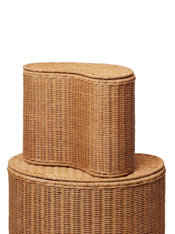 Ferm Living Willora braided storage, set of 2, natural rattan, extra image