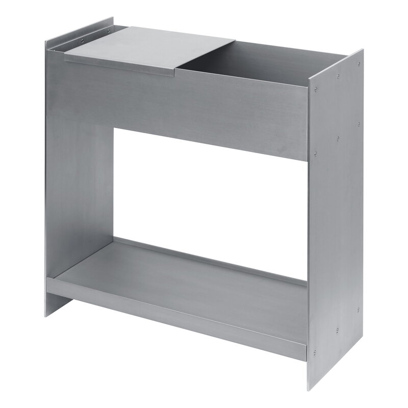 Ferm Living Lager Plant Box with shelf, aluminium, extra image