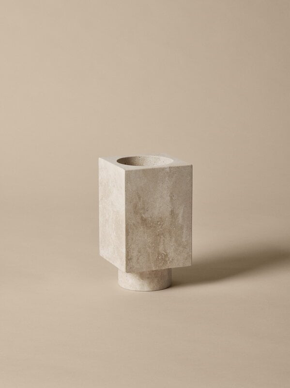 Ferm Living Hew vase, travertine, view 3