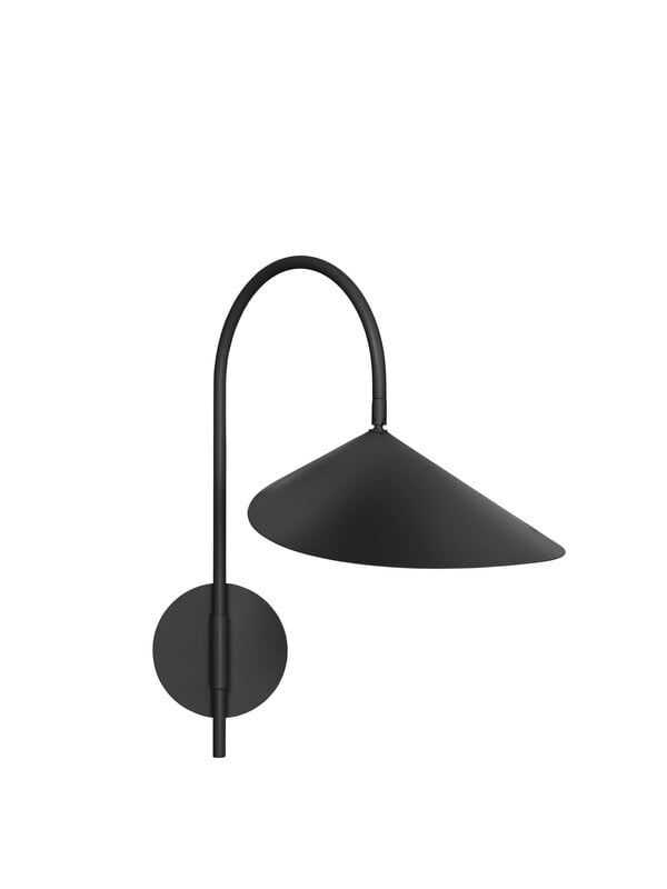 Ferm Living Arum swivel wall lamp, hardwired, black, view 3