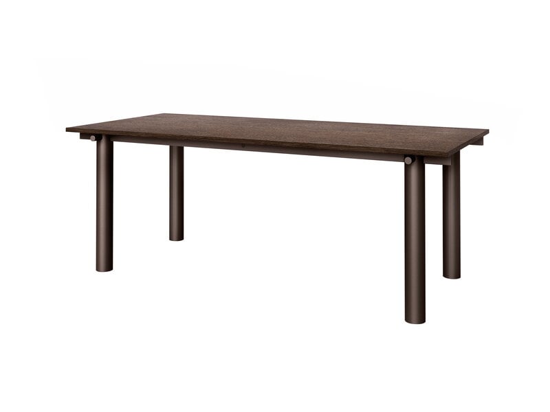 Ferm Living Atura Esstisch, 90 x 200 cm, Dunkelschokolade - dunkles Eichenfurnier, extrabild
