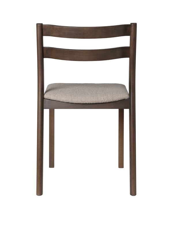 Ferm Living Boda dining chair, dark stained beech - natural Soft Bouclé, extra image