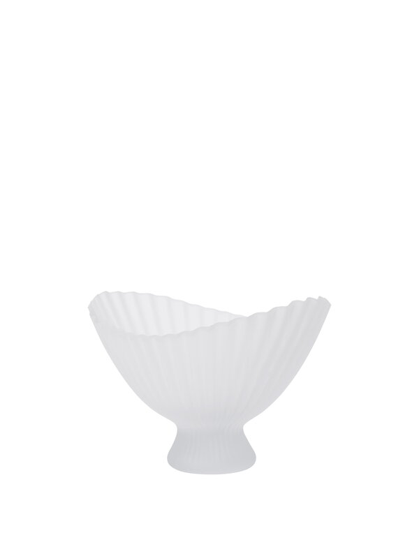 Ferm Living Fountain glass bowl, large, frosted, view 3