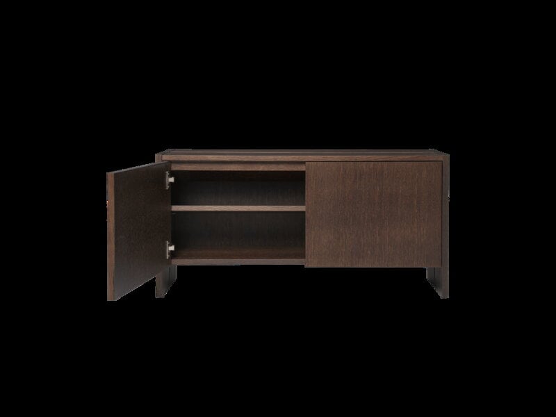 Ferm Living Parcel Meuble d'entrée, bas, h. 50 cm, chêne teinté foncé, image extra