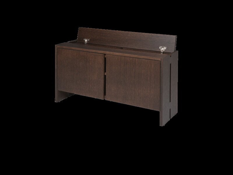 Ferm Living Parcel Meuble d'entrée, bas, h. 50 cm, chêne teinté foncé, image extra