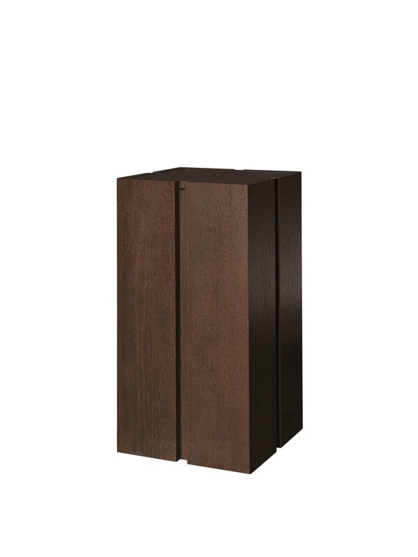 Ferm Living Parcel Pedestal side table, h. 60 cm, dark stained oak, extra image