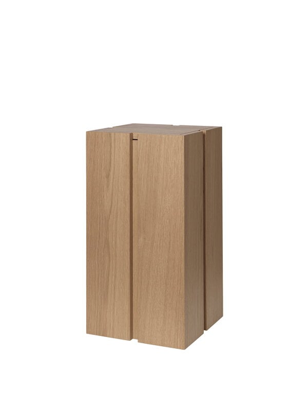 Ferm Living Parcel Pedestal side table, h. 60 cm, natural oak, extra image