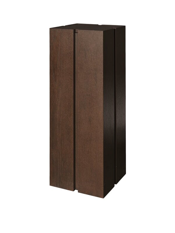 Ferm Living Parcel Pedestal side table, h. 90 cm, dark stained oak, extra image