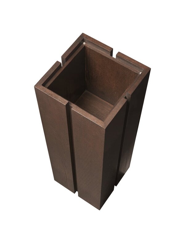 Ferm Living Parcel Pedestal side table, h. 90 cm, dark stained oak, extra image