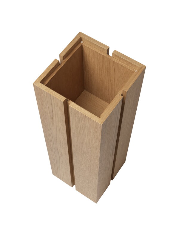 Ferm Living Parcel Pedestal side table, h. 90 cm, natural oak, extra image