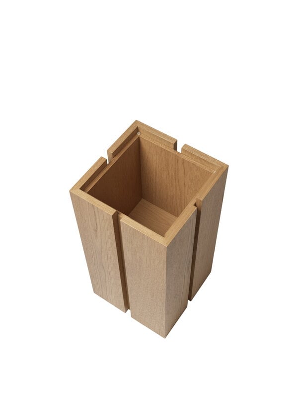 Ferm Living Parcel Pedestal side table, h. 60 cm, natural oak, extra image