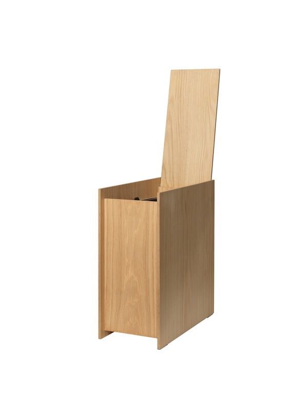 Ferm Living Sama wooden bin, h. 50 cm, lacquered oak, extra image