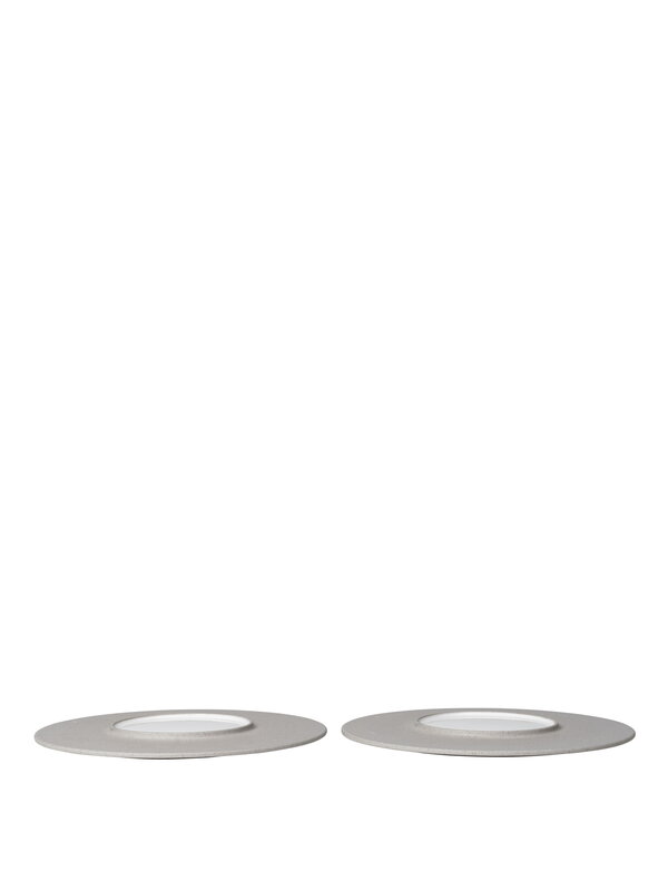 Ferm Living Sonae Teller, 28 cm, Set aus 2, grau - weiß, extrabild