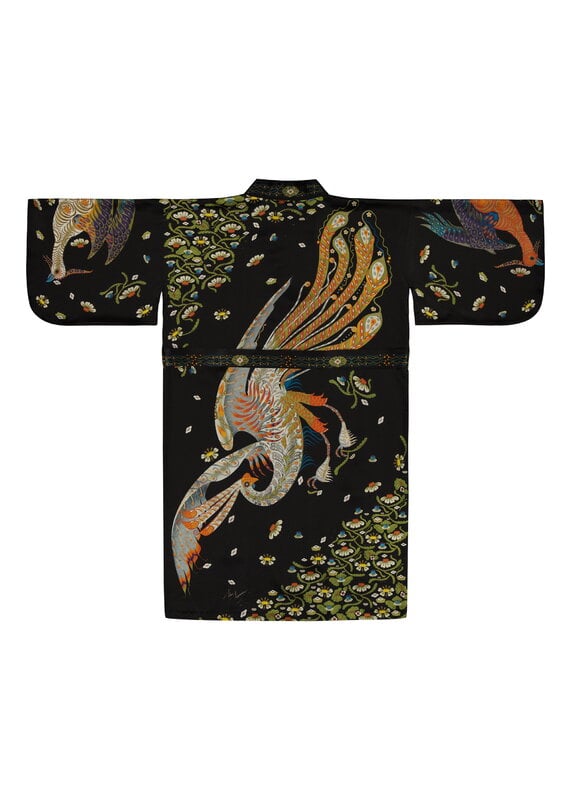 Klaus Haapaniemi & Co. Firebird kimono, musta, tuotteen lisäkuva