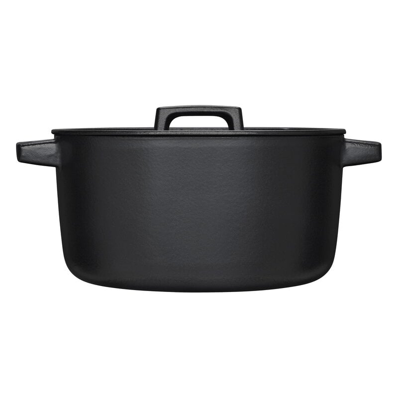 Fiskars Folken casserole with lid, 4 L, black, extra image