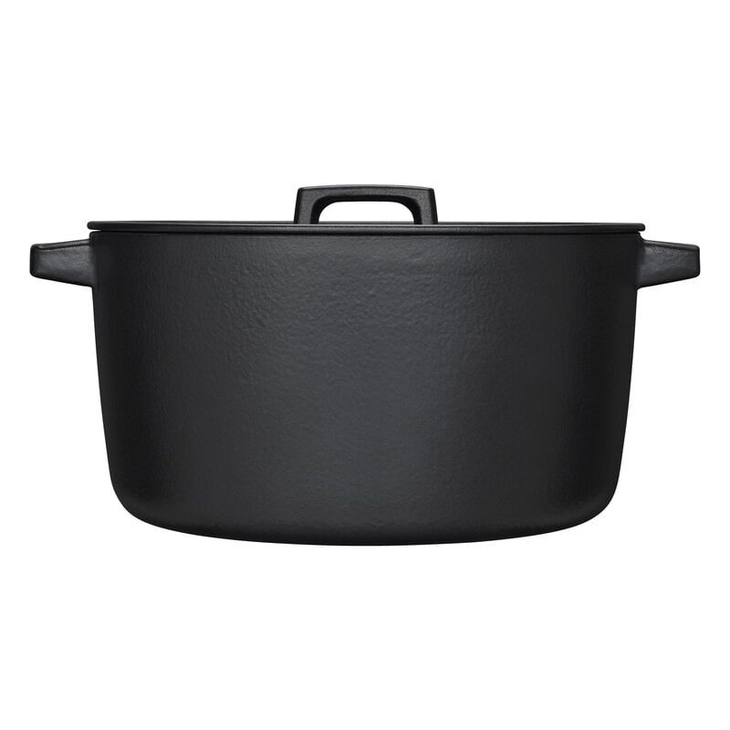 Fiskars Casseruola con coperchio Folken, 6 L, nero, immagine extra