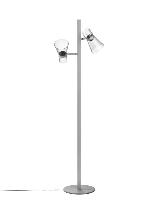 Flos Nocturne 2 floor lamp, cone, silver, extra image