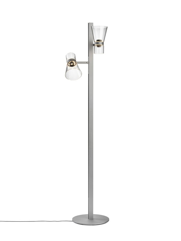 Flos Nocturne 2 floor lamp, cone, silver, extra image
