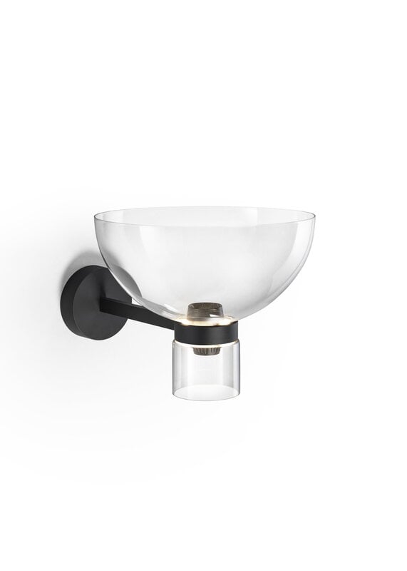 Flos Nocturne seinävalaisin, bowl, musta, tuotteen lisäkuva