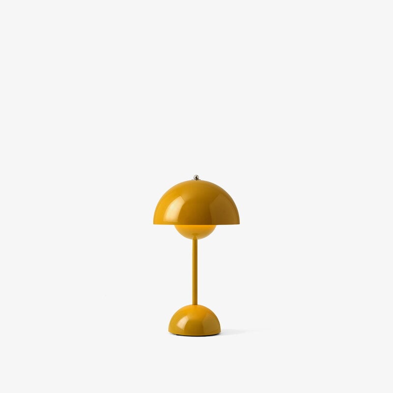 Flowerpot VP9 portable table lamp, mustard