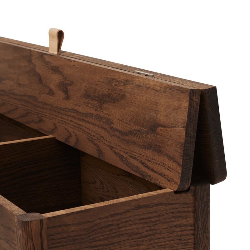 Form & Refine A Line storage bench, 111 cm, smoked oak, extra image