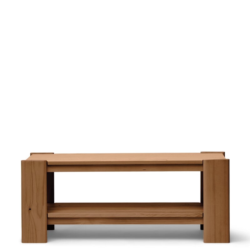 Form & Refine Beam bench, deep brown pine, extra image