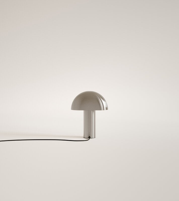 FORMARKIVET Lampada da tavolo portatile Aglow, acciaio spazzolato, vista 4