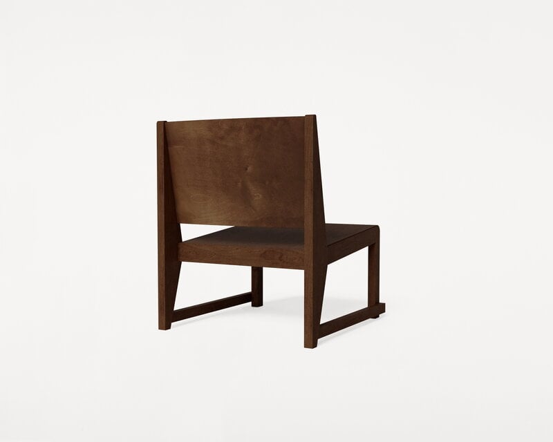 Frama Easy Chair 01 nojatuoli, tummanruskea koivu, näkymä 4