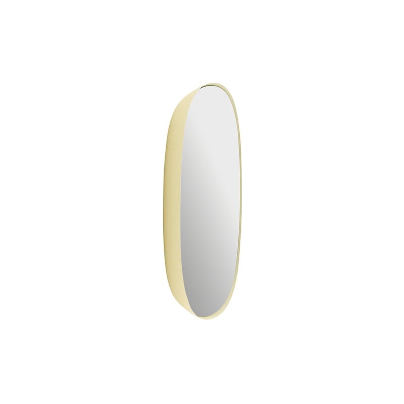 Muuto Framed mirror, 40 x 40 cm, light yellow - clear, extra image