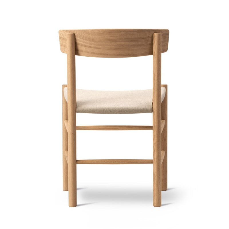 Fredericia J39 Mogensen chair, light oiled oak- natural canvas, extra image