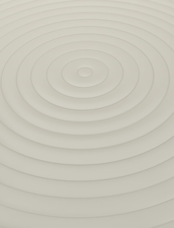 Tom Dixon Groove small round table, putty, extra image