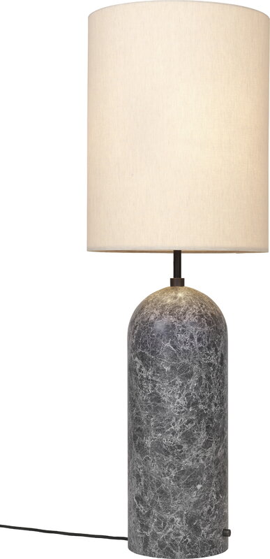 GUBI Gravity XL floor lamp, high, grey marble - canvas, view 2