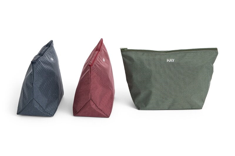 HAY Grid pouch, medium, dark green, extra image