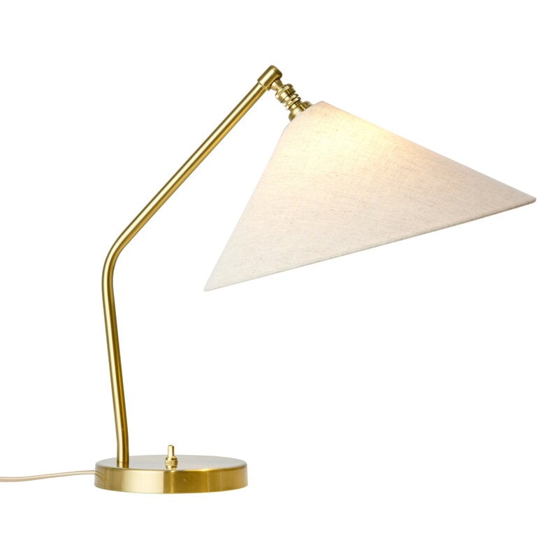 GUBI Gräshoppa table lamp, brass - canvas, extra image