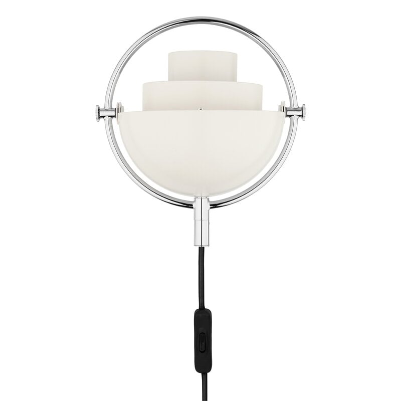 GUBI Multi-Lite wall lamp, chrome - white semi-matt, extra image