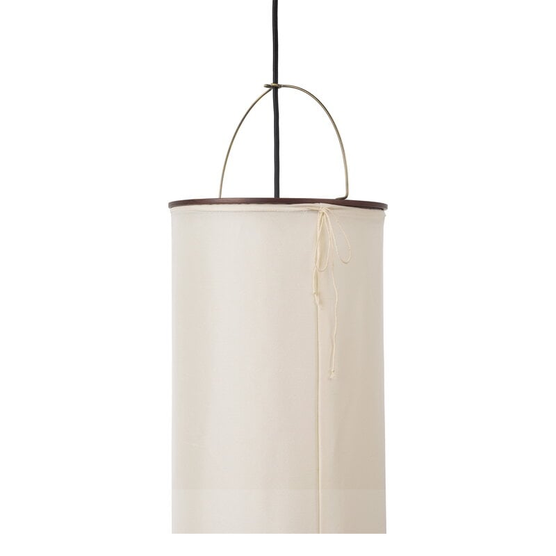GUBI Silk Lantern seinävalaisin, luonnonvalkoinen silkki - mattamusta, näkymä 4
