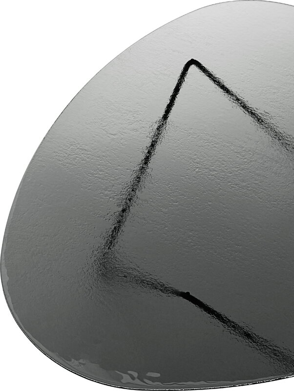 GUBI Pedrera coffee table, black - smoke structured glass, extra image