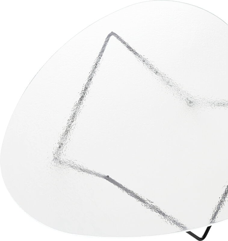 GUBI Pedrera coffee table, black - transparent structured glass, extra image