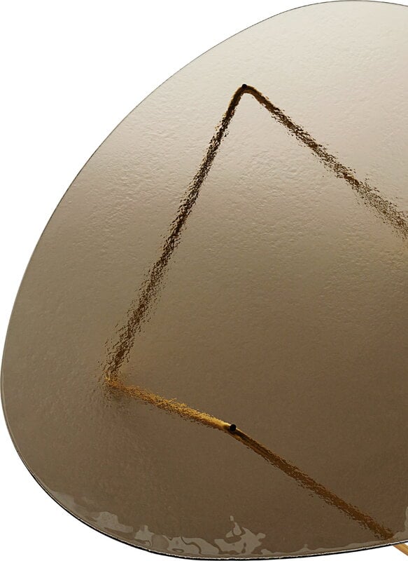 GUBI Pedrera coffee table, brass - bronze structured glass, extra image