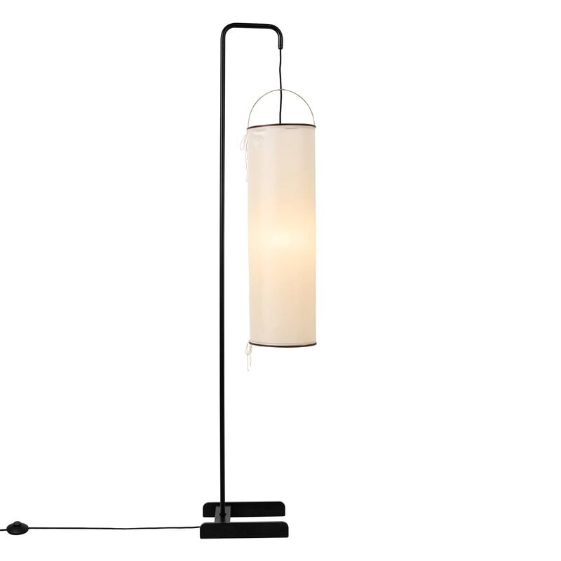 GUBI Silk Lantern lattiavalaisin, luonnonvalkoinen silkki - mattamusta, näkymä 4