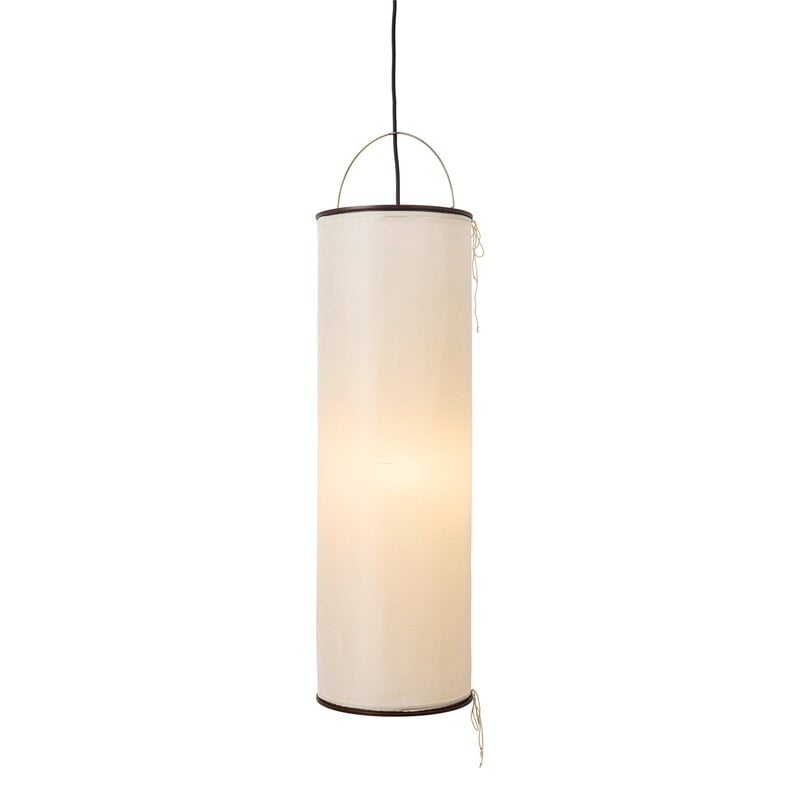 GUBI Silk Lantern pendant, natural white silk - semi matt black, view 4