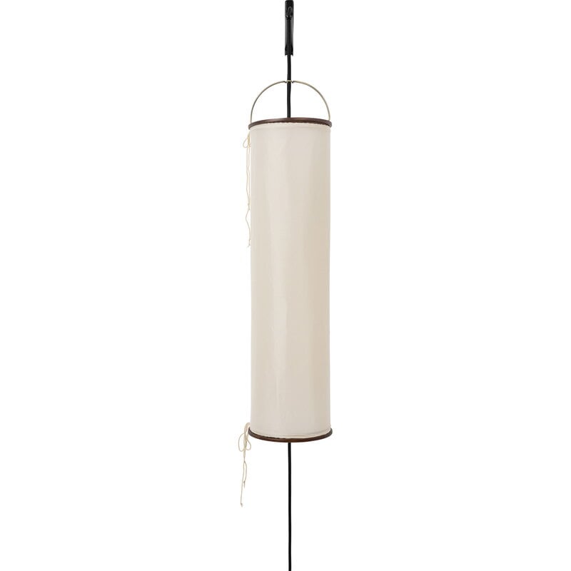 GUBI Silk Lantern seinävalaisin, luonnonvalkoinen silkki - mattamusta, näkymä 5