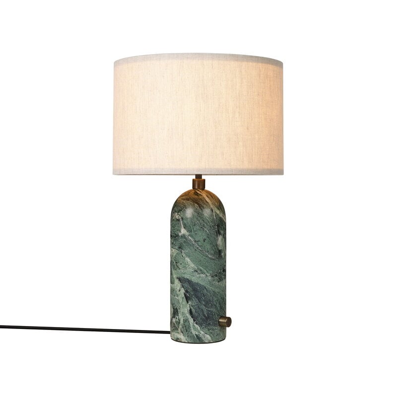 GUBI Gravity table lamp, small, emerald marble - canvas, view 3