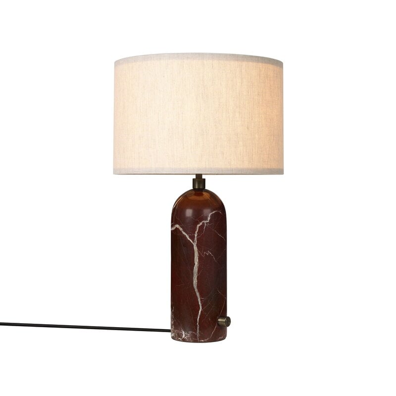 GUBI Gravity table lamp, small, maroon marble - canvas, view 3