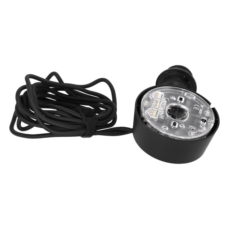 Electric cable for String Lights, in Black Mélange fabric