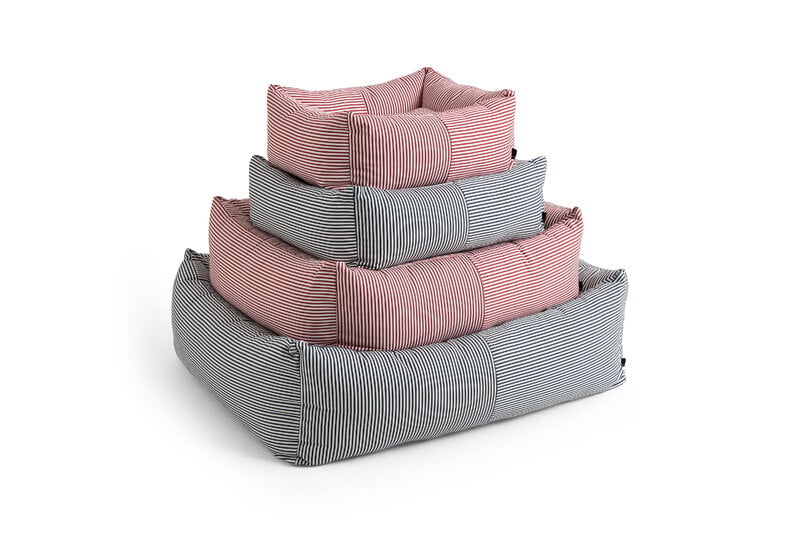 HAY HAY Dogs bed, M, stripe, red - white, extra image