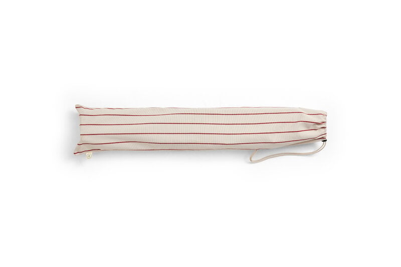 HAY Outdoor Market taittotuoli, beige - punainen raita, tuotteen lisäkuva